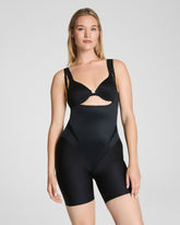 SPANXsupersculpt™ Transform Open-Bust Mid-Thigh Bodysuit | Very Black