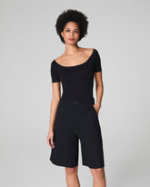 SPANXsmooth™ Jersey Scoop Neck Thong Bodysuit | Classic Black