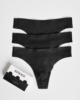 SPANXsmooth™ Fit-To-You Thong 3-Pack Box | Very Black