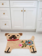 Tufted Cotton Bath Mat - Tan Dog