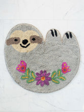 Tufted Cotton Bath Mat - Sloth