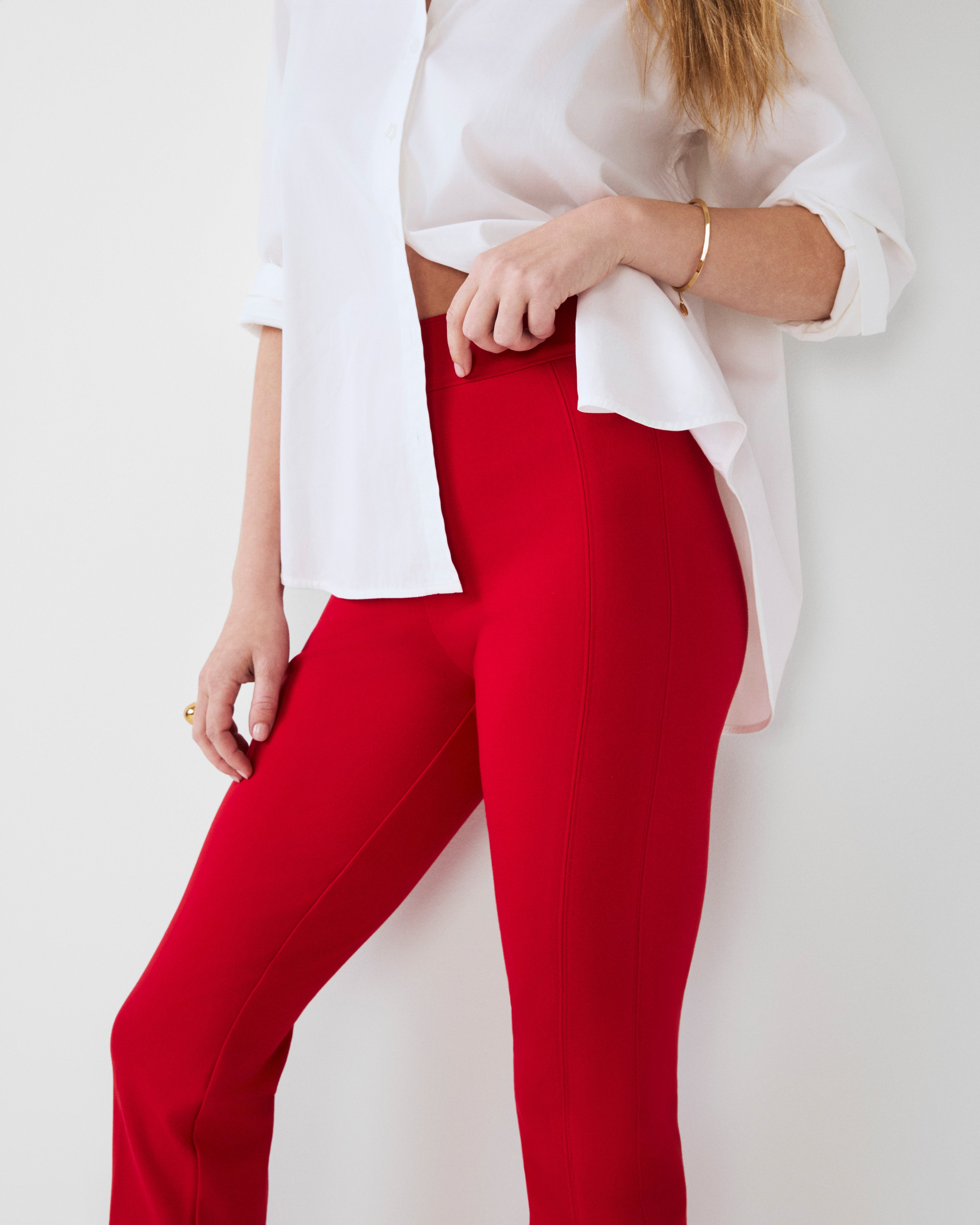 SPANXsupersmooth™ PerfectFit Ponte Slim Straight Pant | Spanx True Red